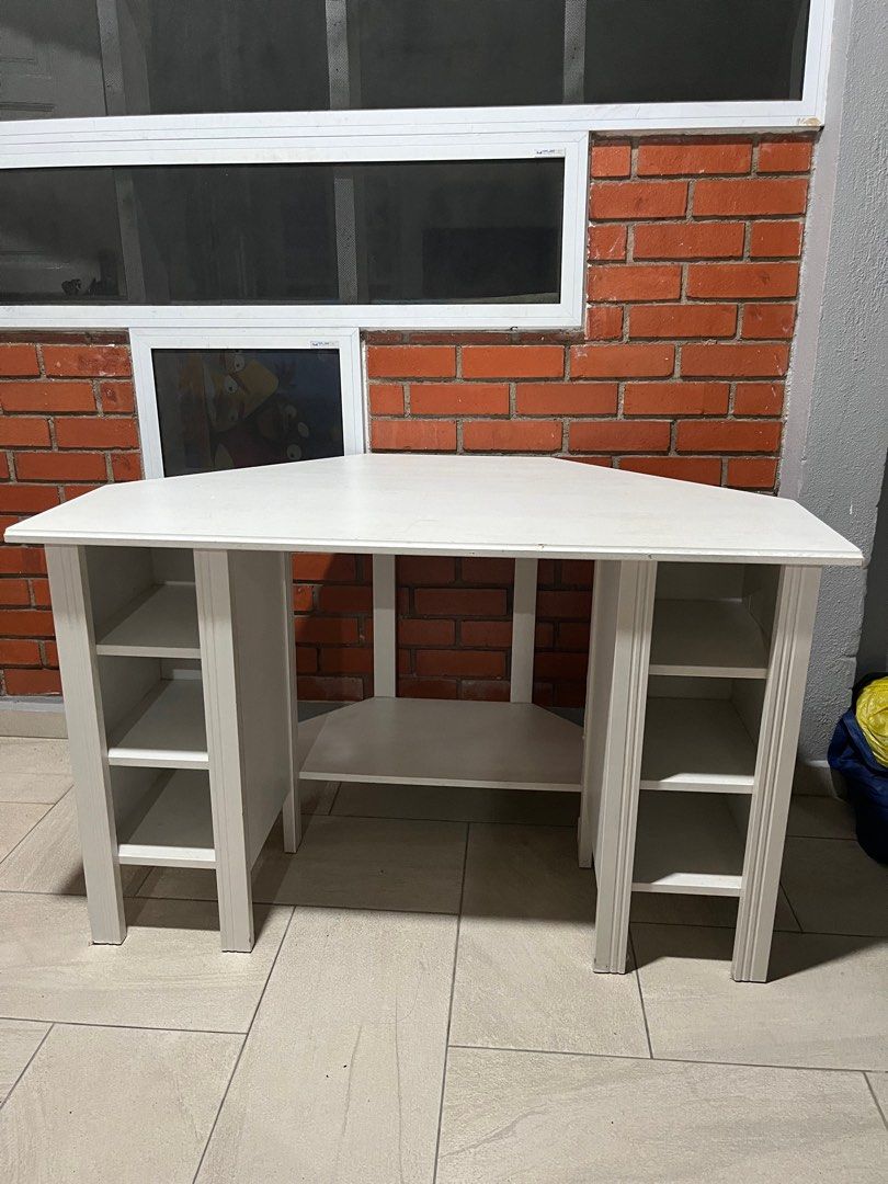 Ikea Hemnes corner desk table, Furniture & Home Living, Furniture