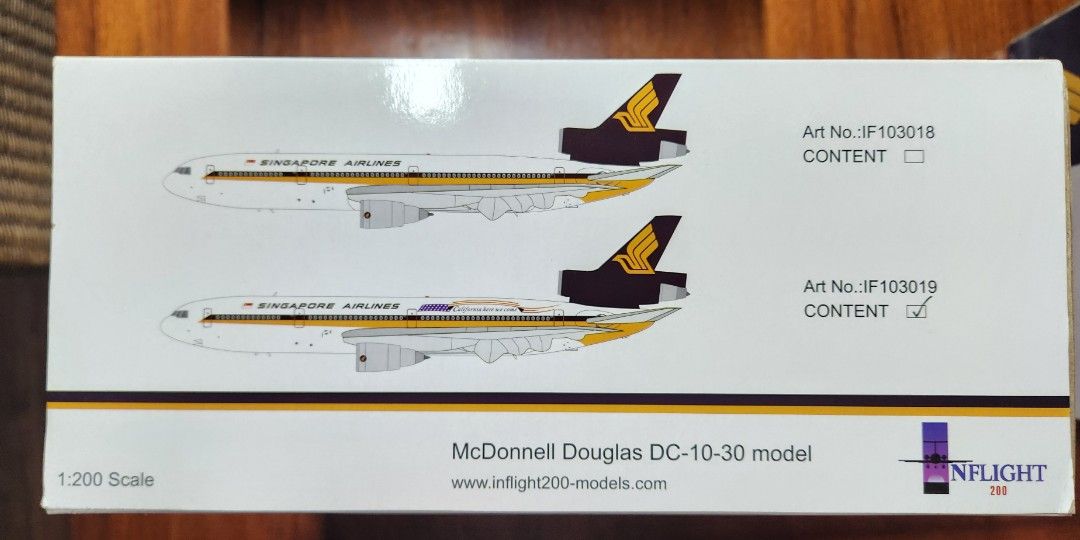 Inflight 200 Singapore Airlines DC-10-30