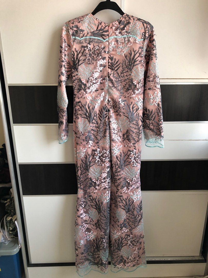 sachin and babi light blue dress Tadashi Shoji Blue Floral Embroidery Textured Crepe Sleeveless Gown S Tadashi  Shoji