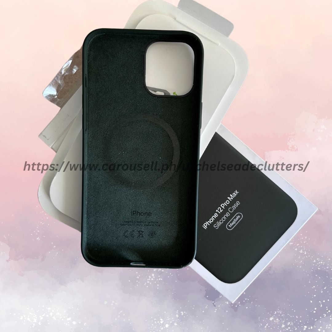 iPhone 12 Pro Max Silicone Case with MagSafe Cyprus Green, Mobile