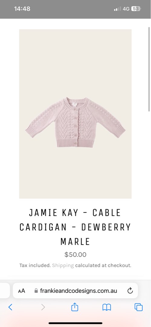 Jamie Kay knitted cable cardigan Babies Kids Babies Kids Fashion on Carousell