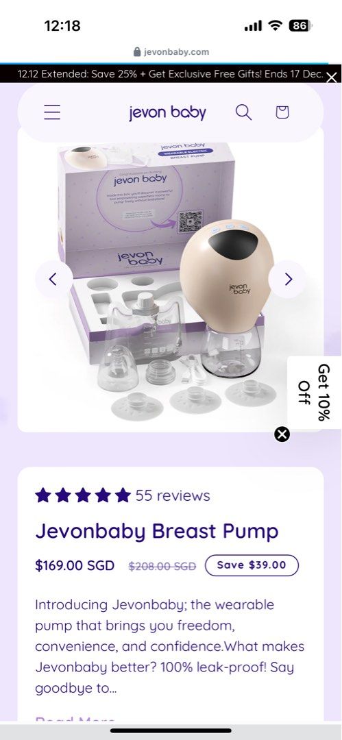 Jevonbaby Breast Pump