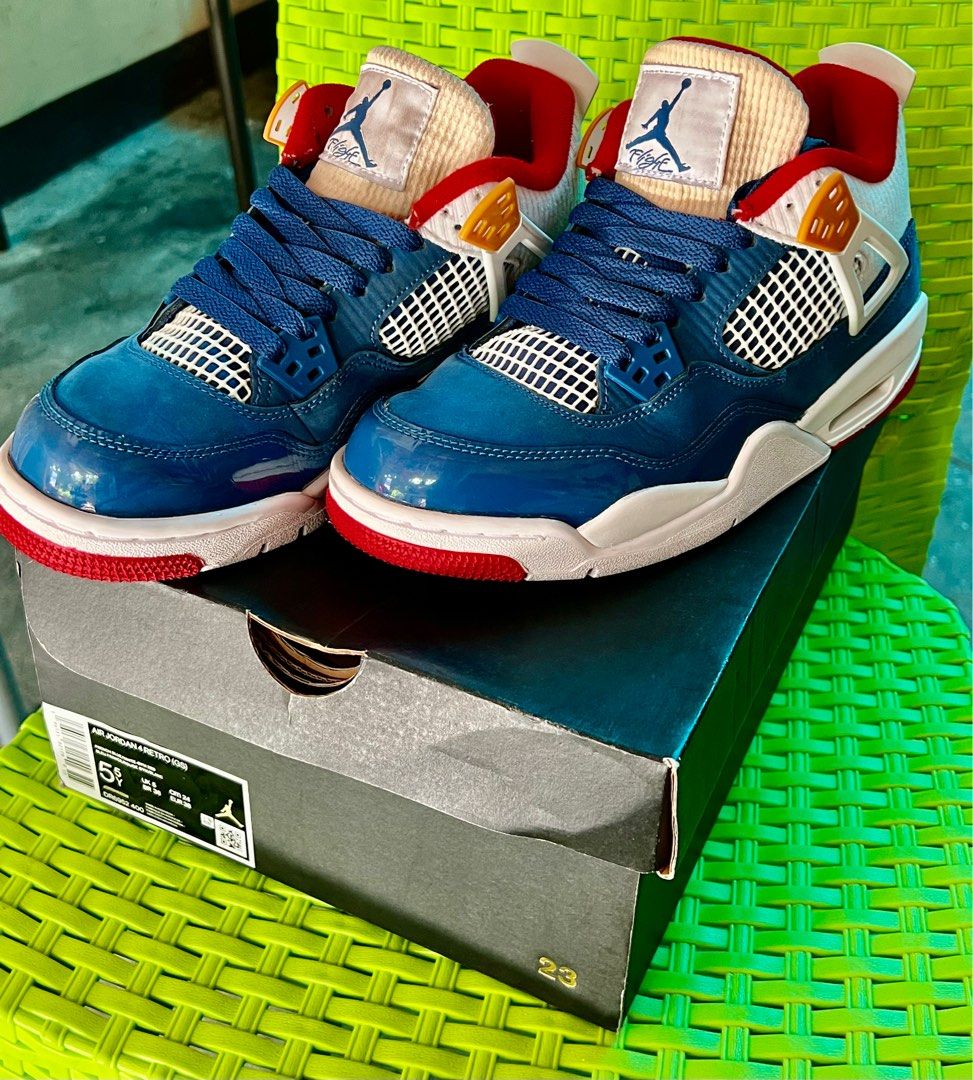 Jordan 4 Messy size 5.5y (Category: Sneakers) located in Cabuyao City. Submitted by tabachingching.tabachingching (Listing ID 1271441590, Image 1). Description: Original Jordan 4 Messy GS 5.5y With box bought from Titan .