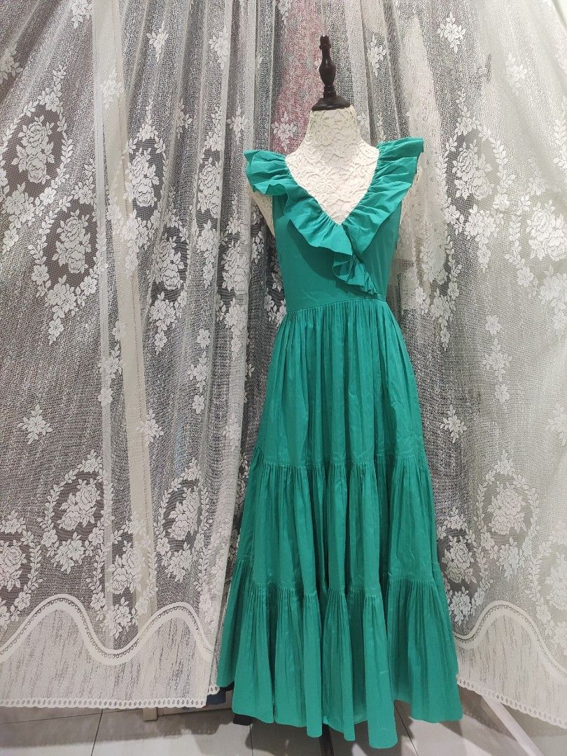 Kate spade poplin outlet ruffle tiered dress