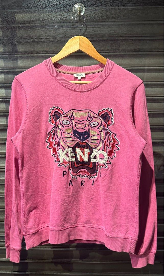 Kenzo pink tiger new arrivals sweatshirt
