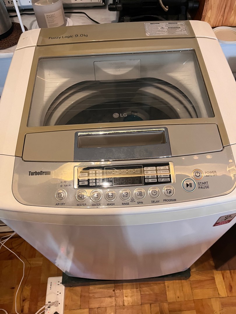 LG Automatic Washing Machine Turbo Drum 9kgs, TV & Home Appliances