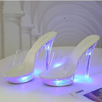high Heel Shoes 3D Stereo Touch Night Light Acrylic USB Power 3D Lamp  Bedroom Kids Lamp Light Fixtures : Amazon.co.uk: Lighting