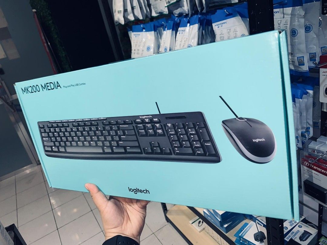 Mk200 Logitech MK200 Media Keyboard and Mouse Combo, Computers & Tech, Parts ...