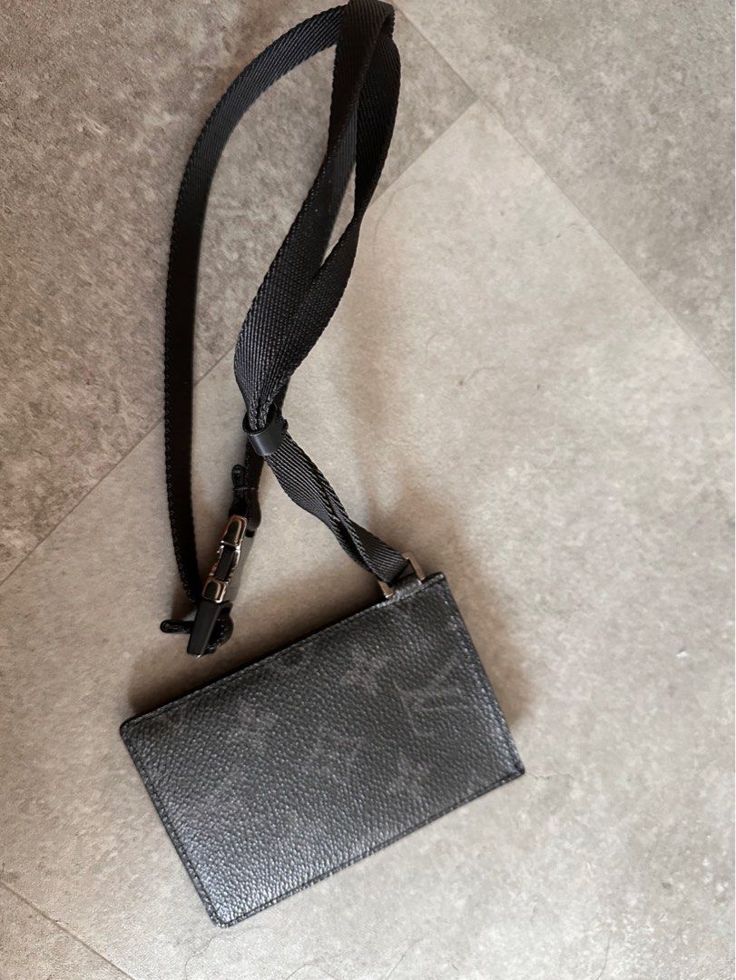Louis Vuitton LV Eclipse Monogram Lanyard Pass Holder