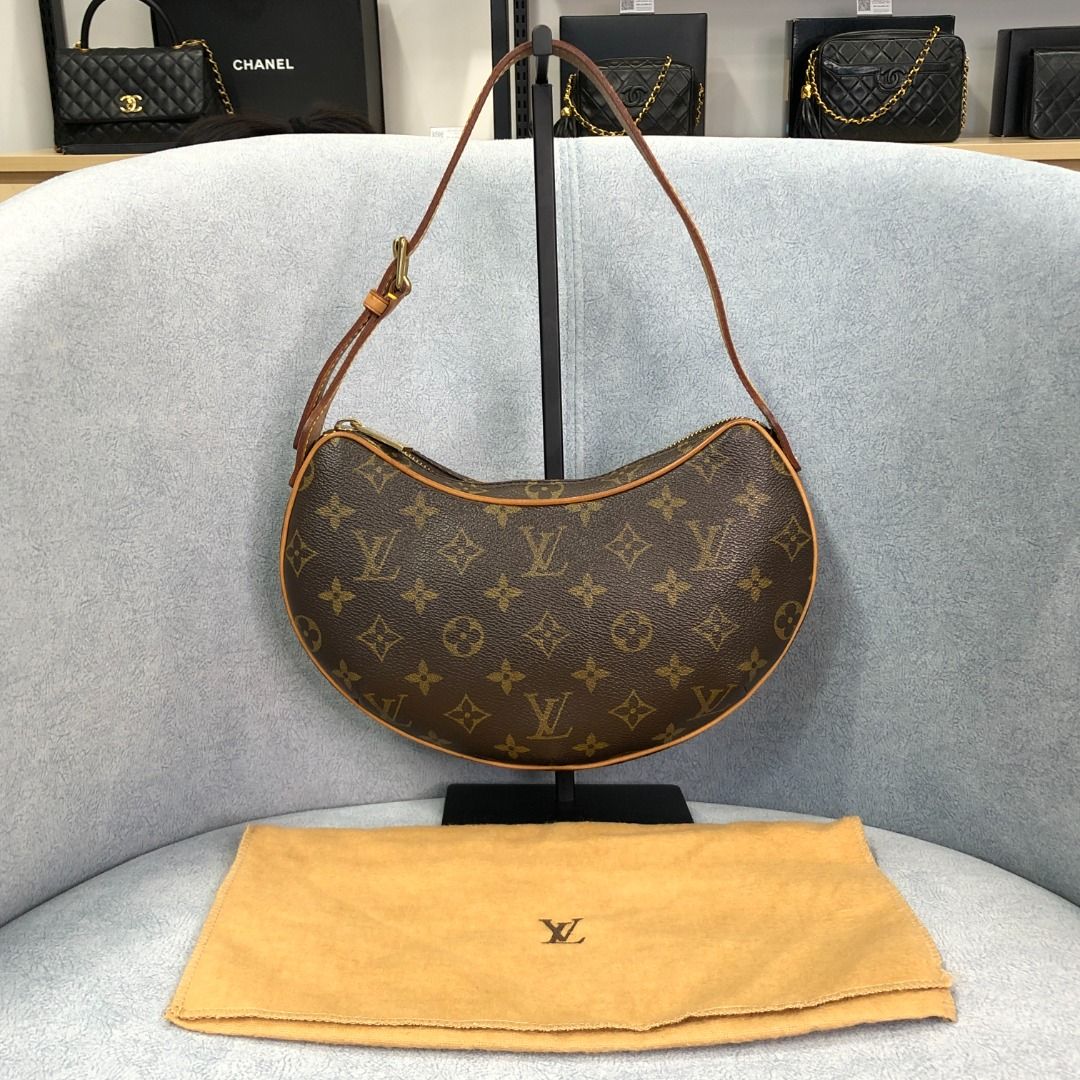 LOUIS VUITTON Monogram Croissant PM Shoulder Bag GHW