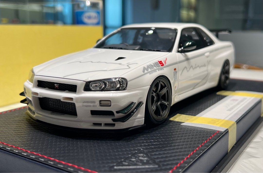 Make Up 1/18 Mine's Skyline GT-R V-Spec N1 with Rays Wheel Make Up 1/18 Mine's Skyline GT-R V-Spec N1 with Rays Wheel
