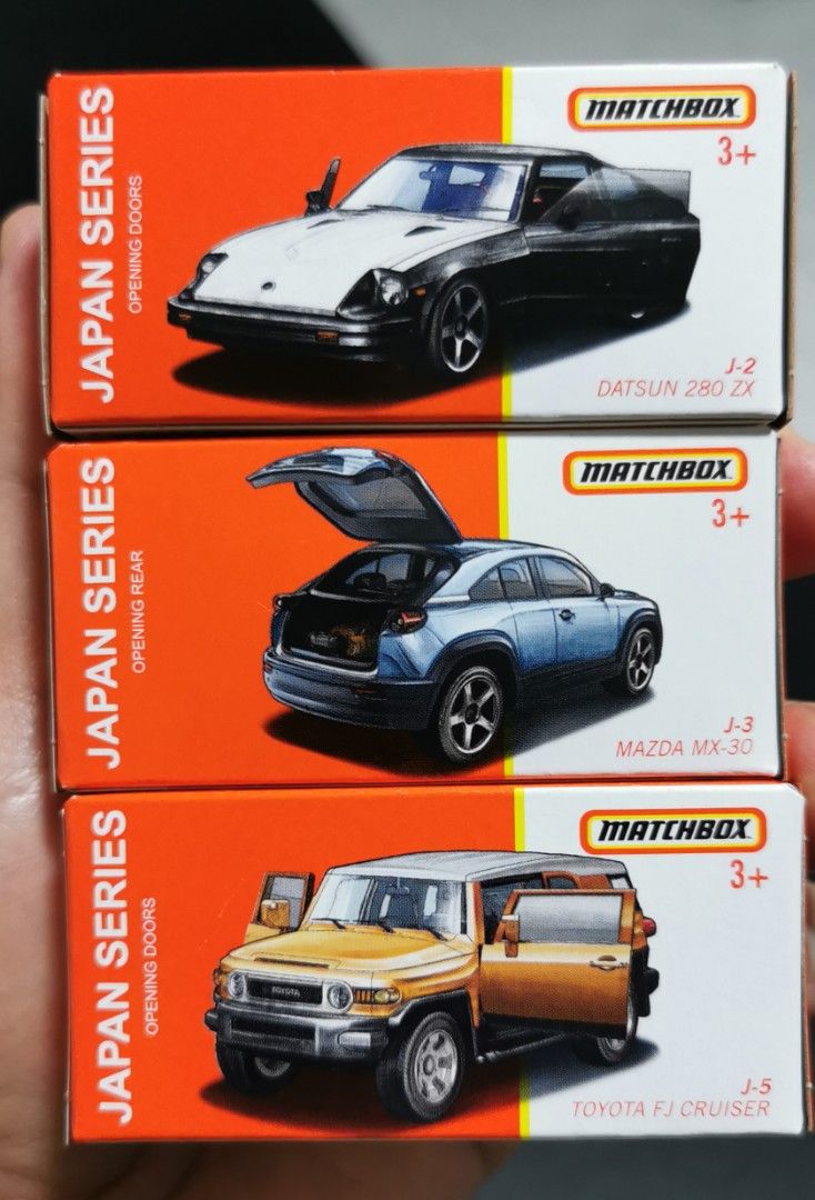 Matchbox Cars Opening Doors J2 Datsun 280 ZX, J3 Mazda MX30 & Toyota