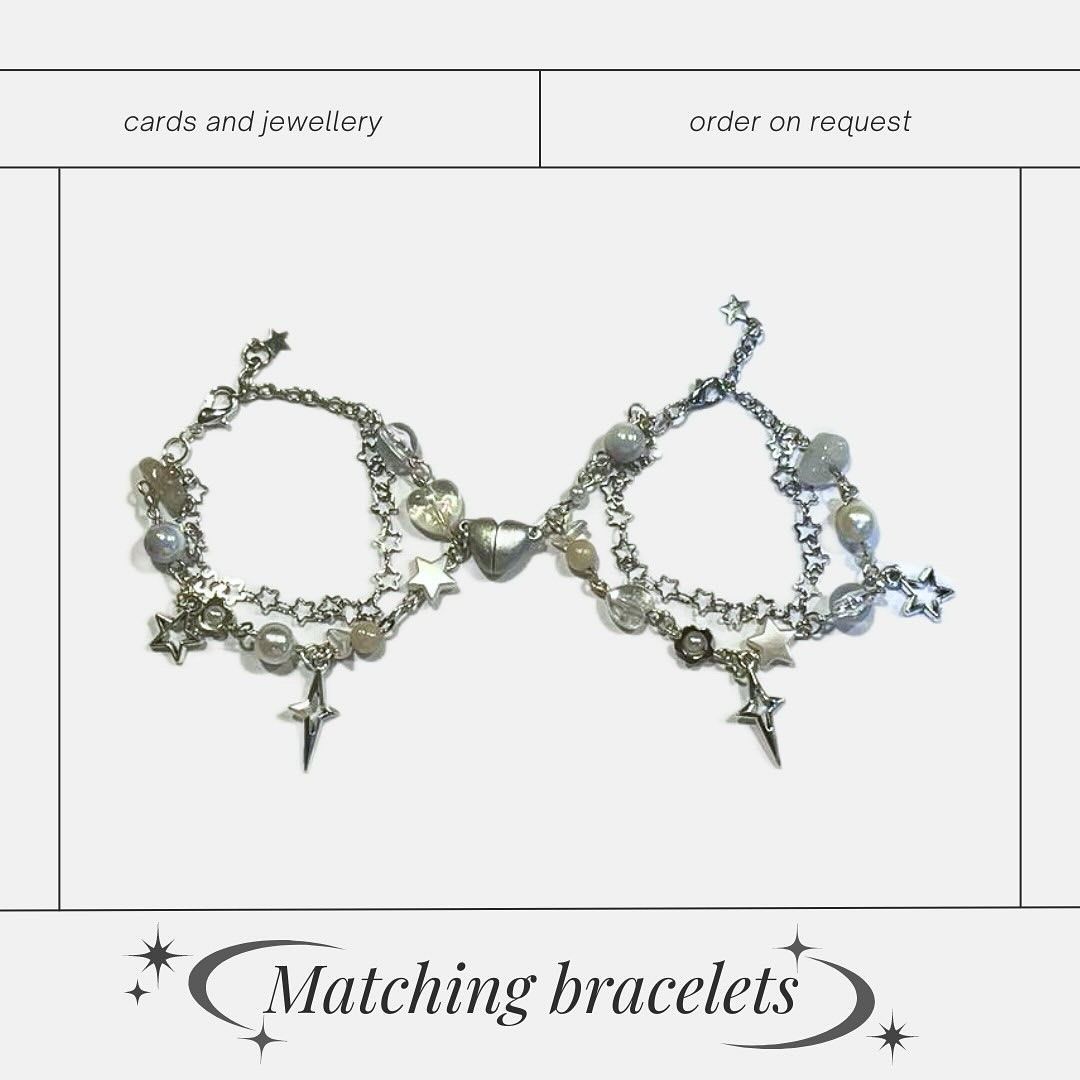 Matching discount silver bracelets