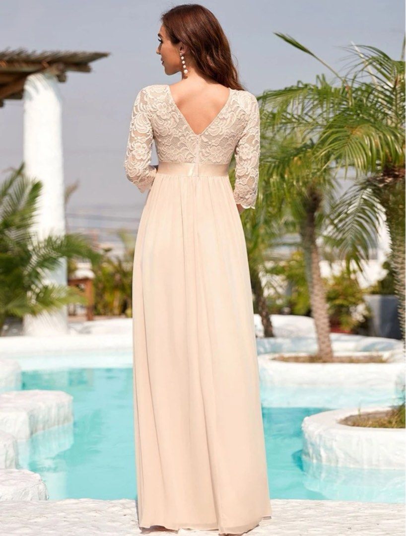 Chiffon evening gown hot sale