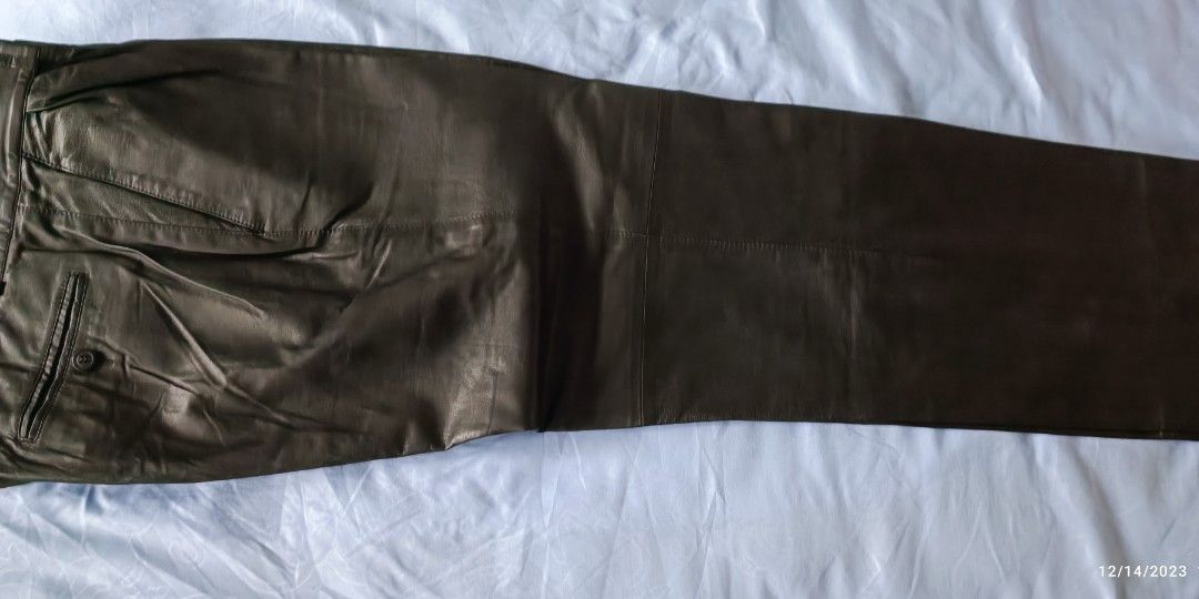 Gap leather pants top mens