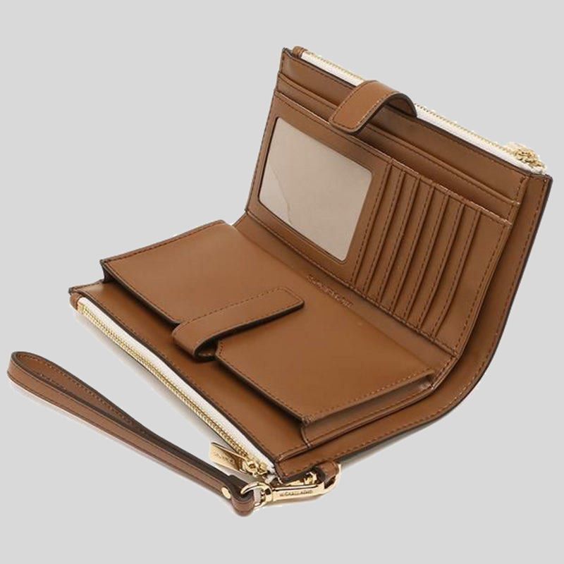 Michael Kors Jet Set Travel Double Zip Wristlet Phone Wallet In Signature Coated Canvas Vanilla 35F8GTVW0B Luxury Bags Wallets on Carousell