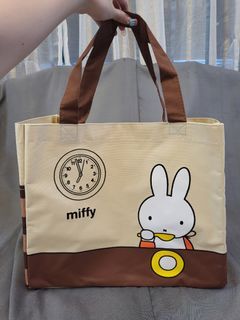 Miffy Cream × Brown Tote Bag