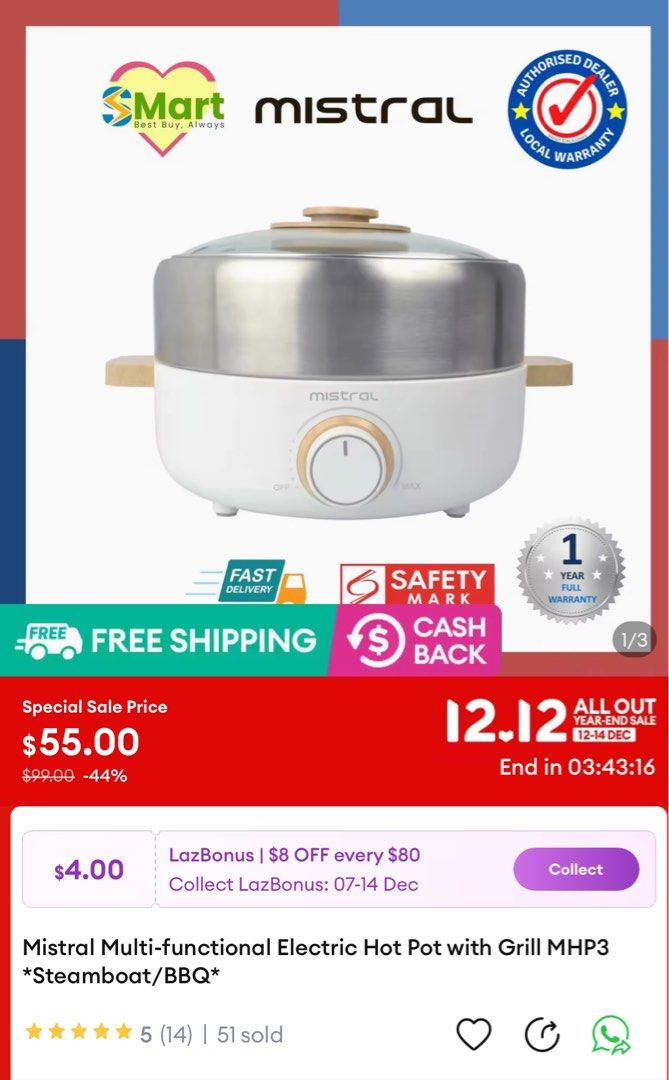Mistral multi hotsell cooker