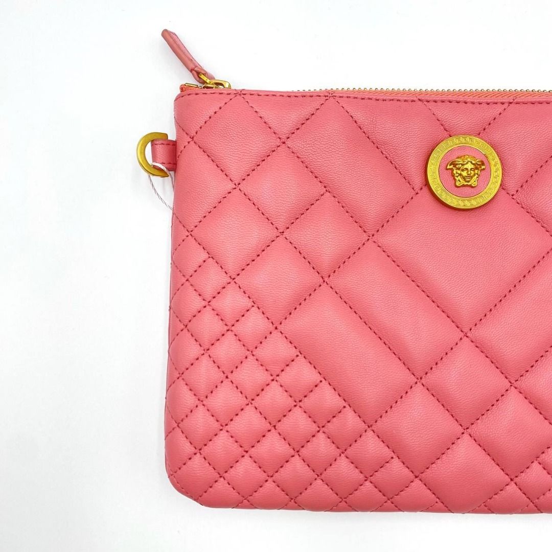 Versace pink clutch hotsell