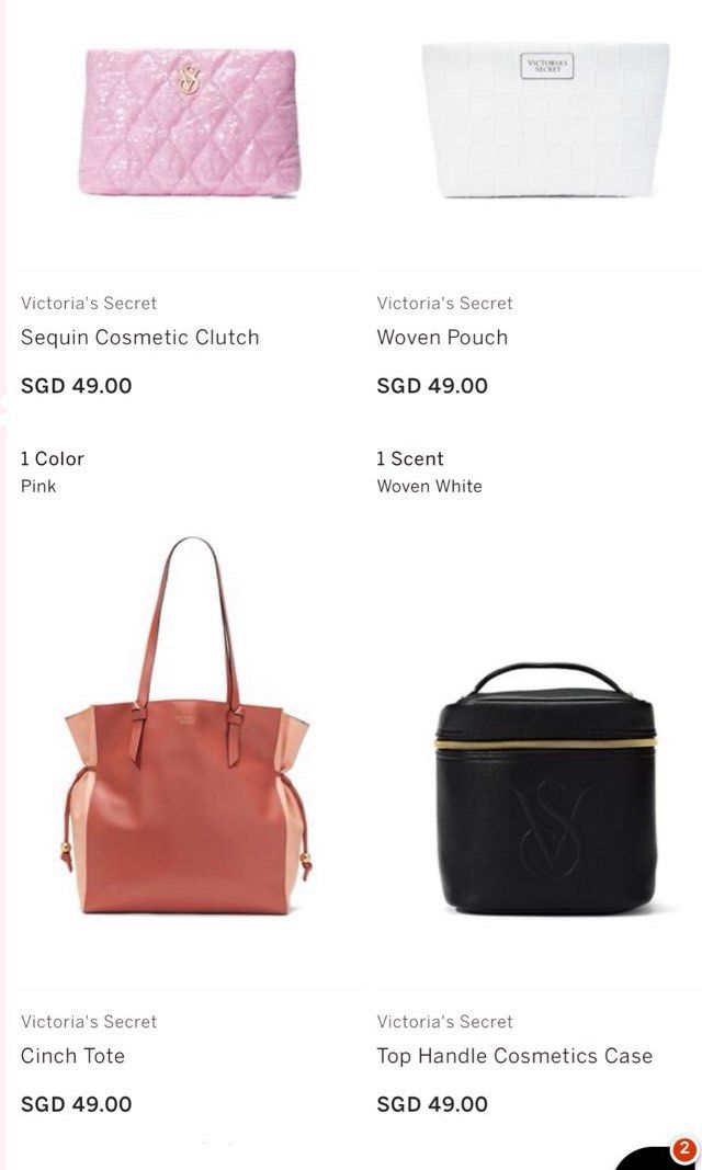 White victoria on sale secret bag