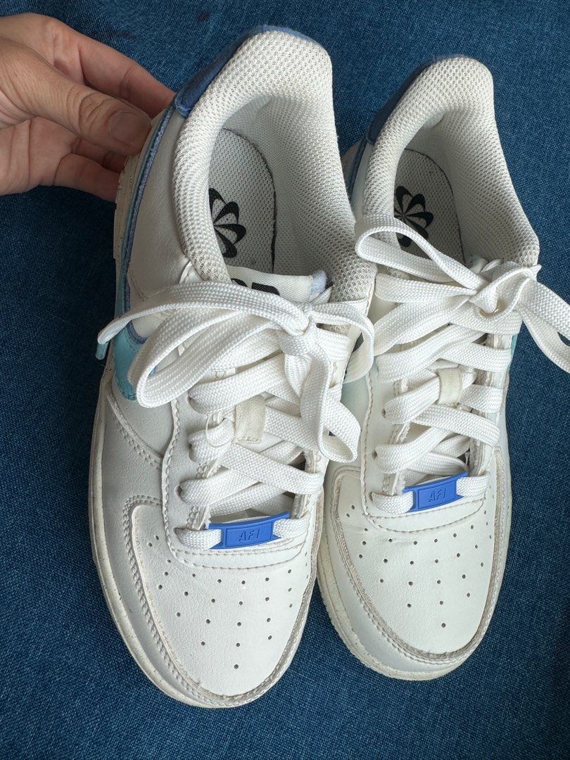 Air force 1 deals baby blue tick