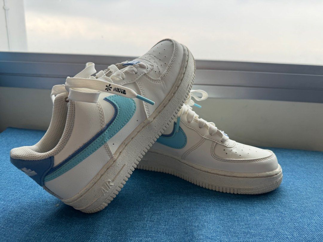 Nike air force clearance 1 blue tick