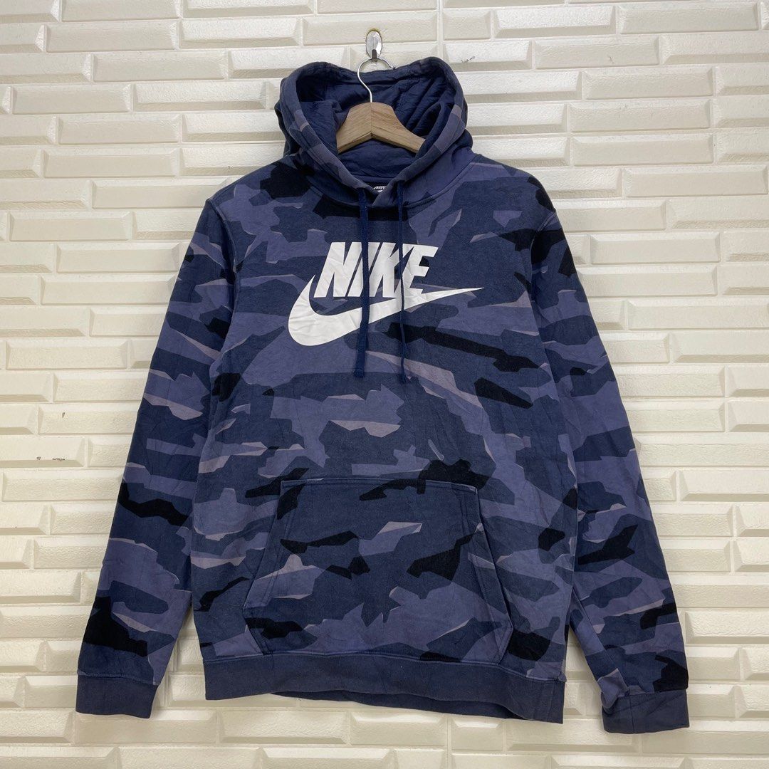nike blue camo sweatshirt