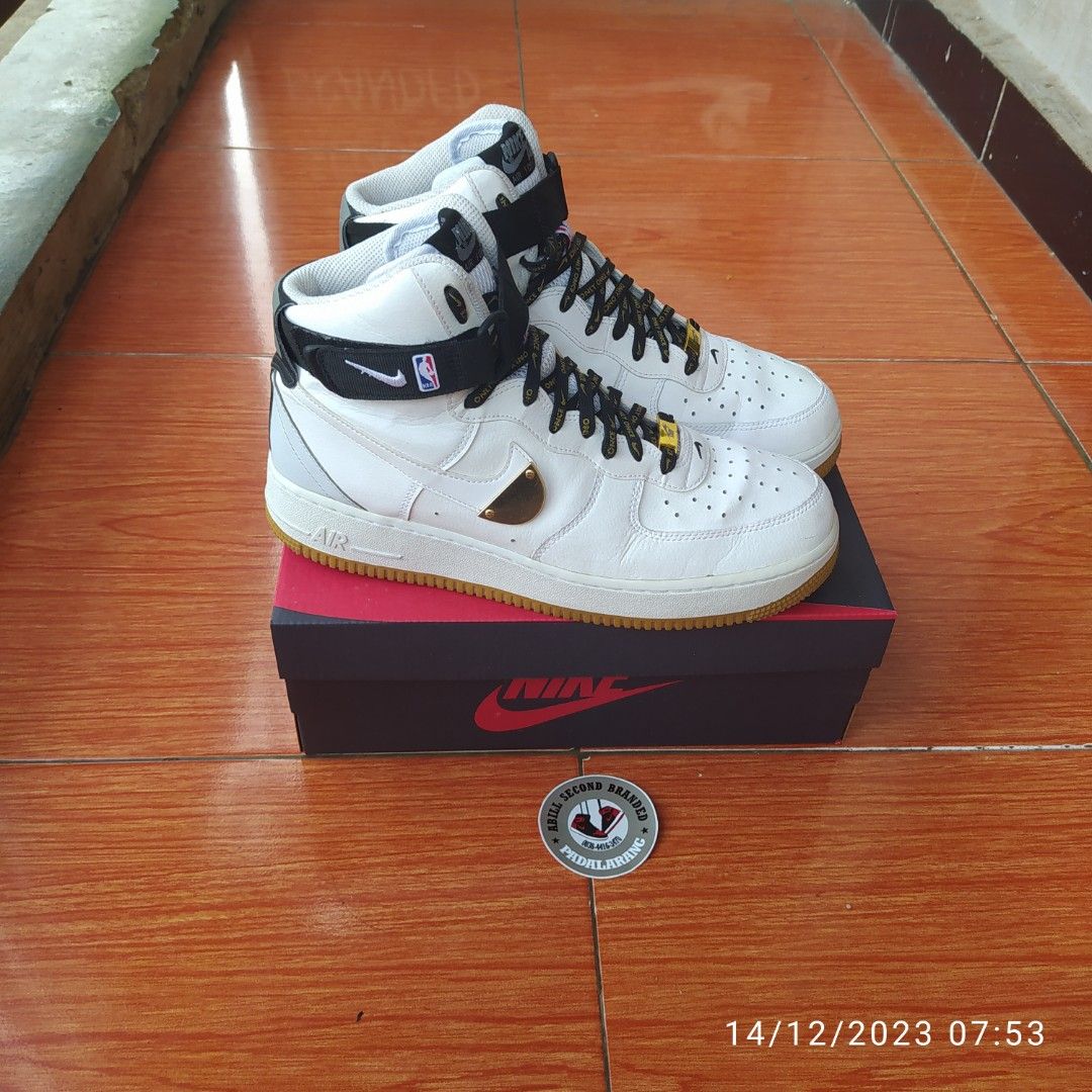 Air Force High 07 White Black Nike NBA X Air Force High Size 43