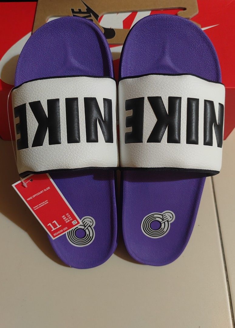 Purple nike slides mens 2025