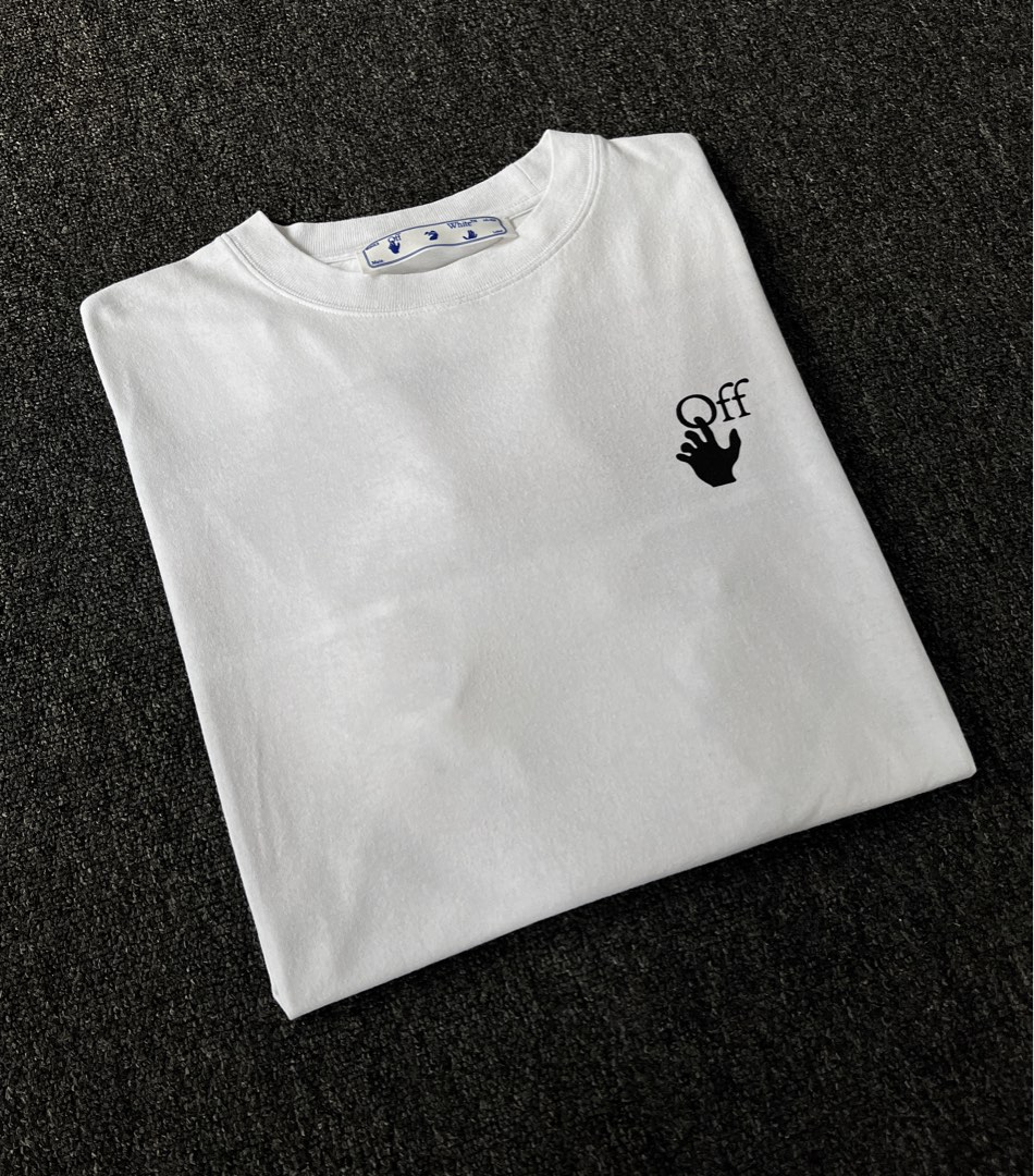Off white color arrow tee sales