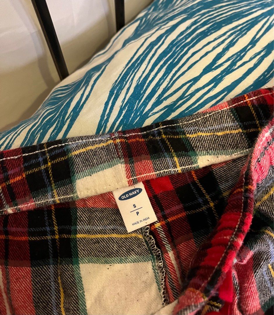Red plaid pants old navy hot sale
