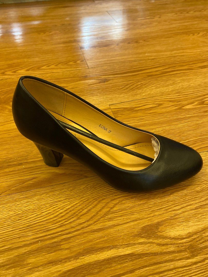 Parisian Black Corporate Heels Women s Fashion Footwear Heels