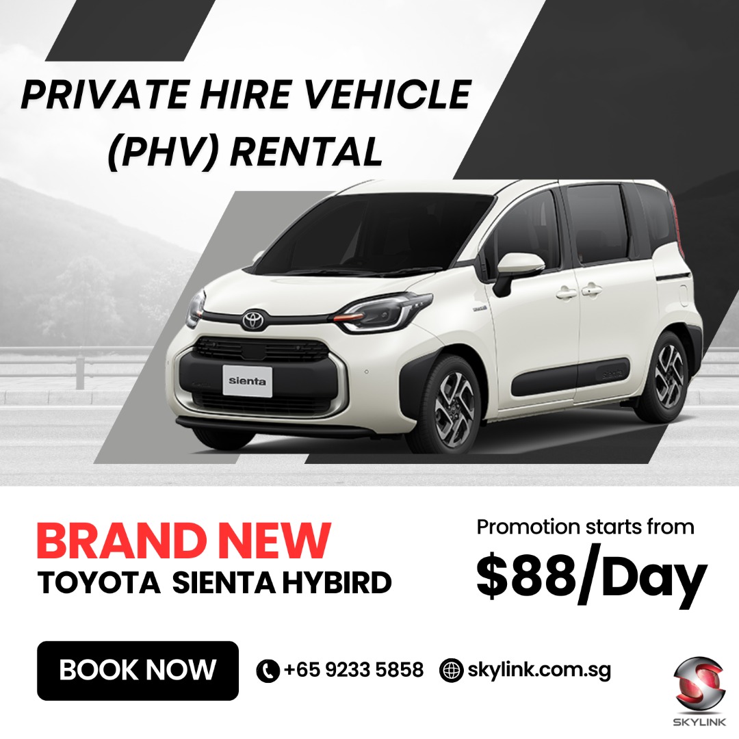 PHV RENTAL Brand New Toyota Sienta Hybrid, Cars, Car Rental on Carousell