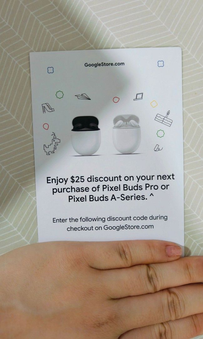 Pixel Buds voucher for Google Store $25, Tickets & Vouchers, Vouchers on  Carousell