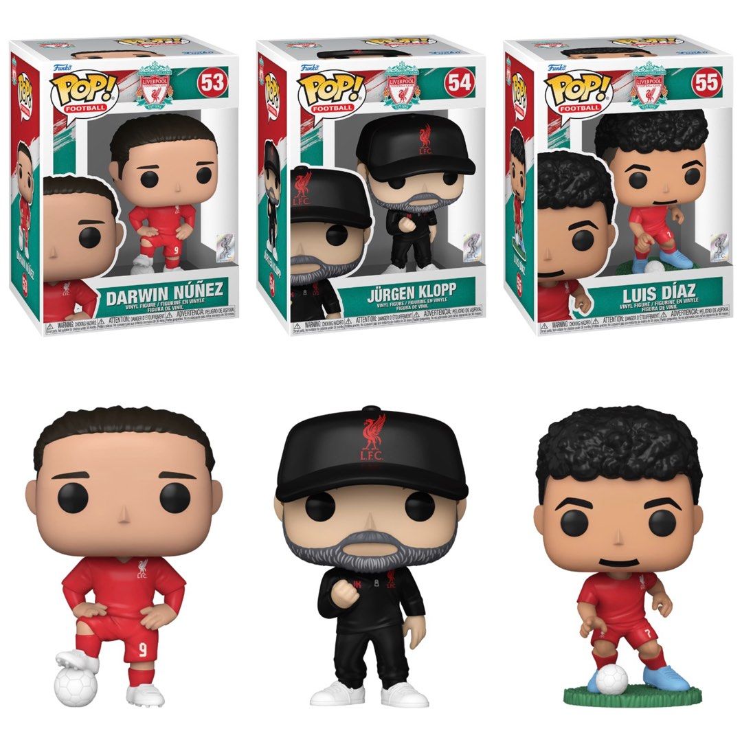 PO] Liverpool Pop! Vinyl Figures Darwin Núñez #53/ Jürgen Klopp