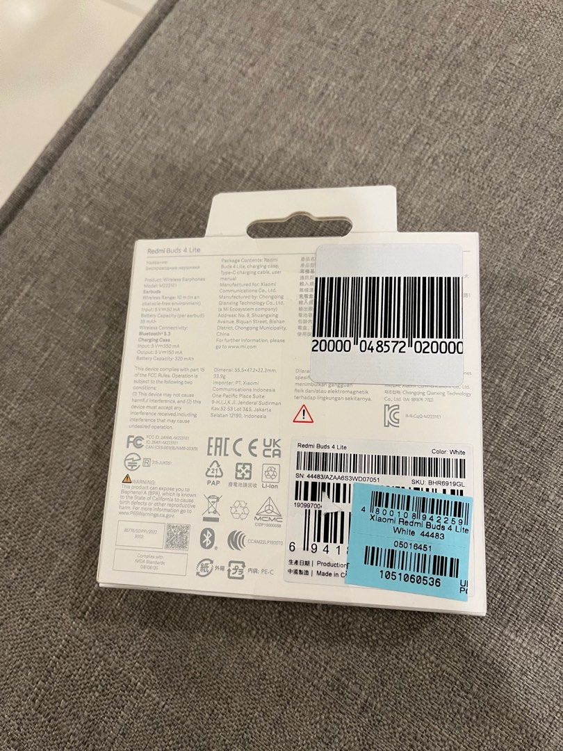 Redmi Buds 4 Lite (Category: Earphones) located in Manila. Submitted by manoygoodies (Listing ID 1271209235, Image 2). Description: Bnew Sealed.