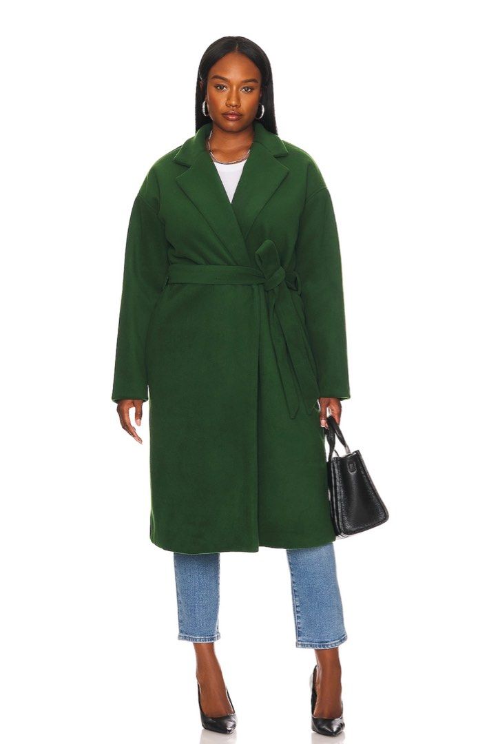 Waist tie coat outlet