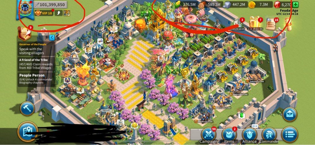 Vip 15 Rok RISE OF KINGDOMS ROK VIP18 WHALE ACCOUNT, Video Gaming, Gaming ...