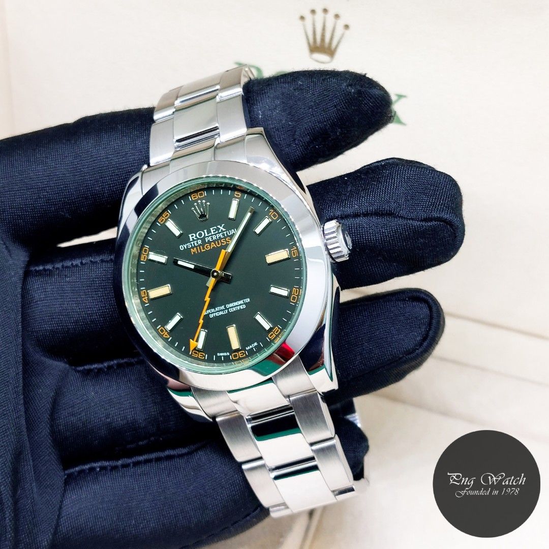 Rolex milgauss vetro on sale verde