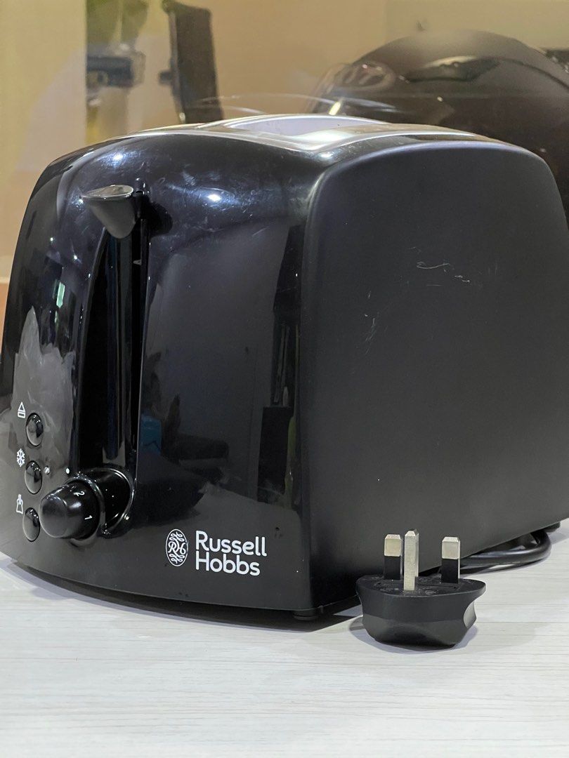 Russell Hobbs 21641 Textures 2Slice Toaster, 700 850 W, Black, TV