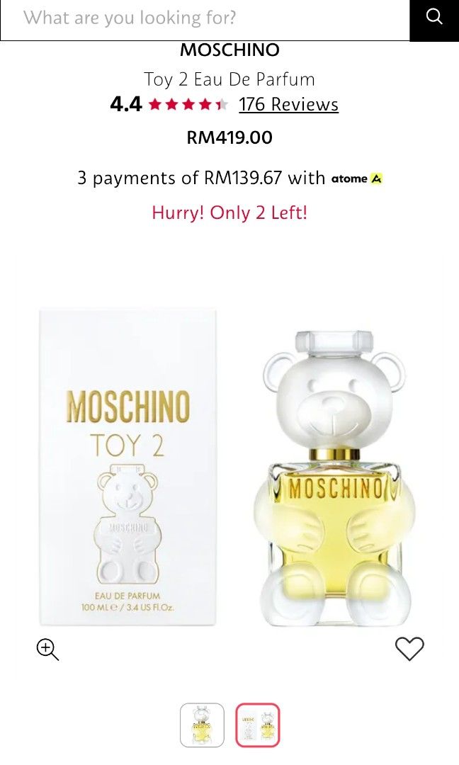 Moschino toy 2 top eau de parfum 50ml