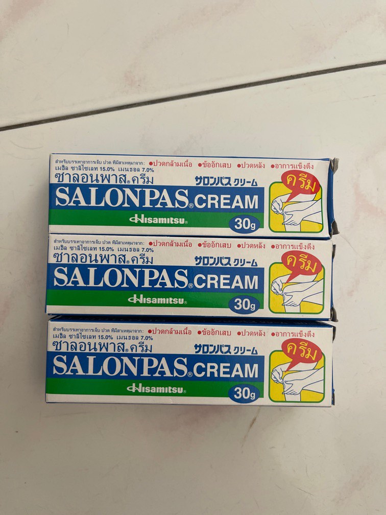 Salonpas Cream (Brand new), Health & Nutrition, Medical Supplies ...
