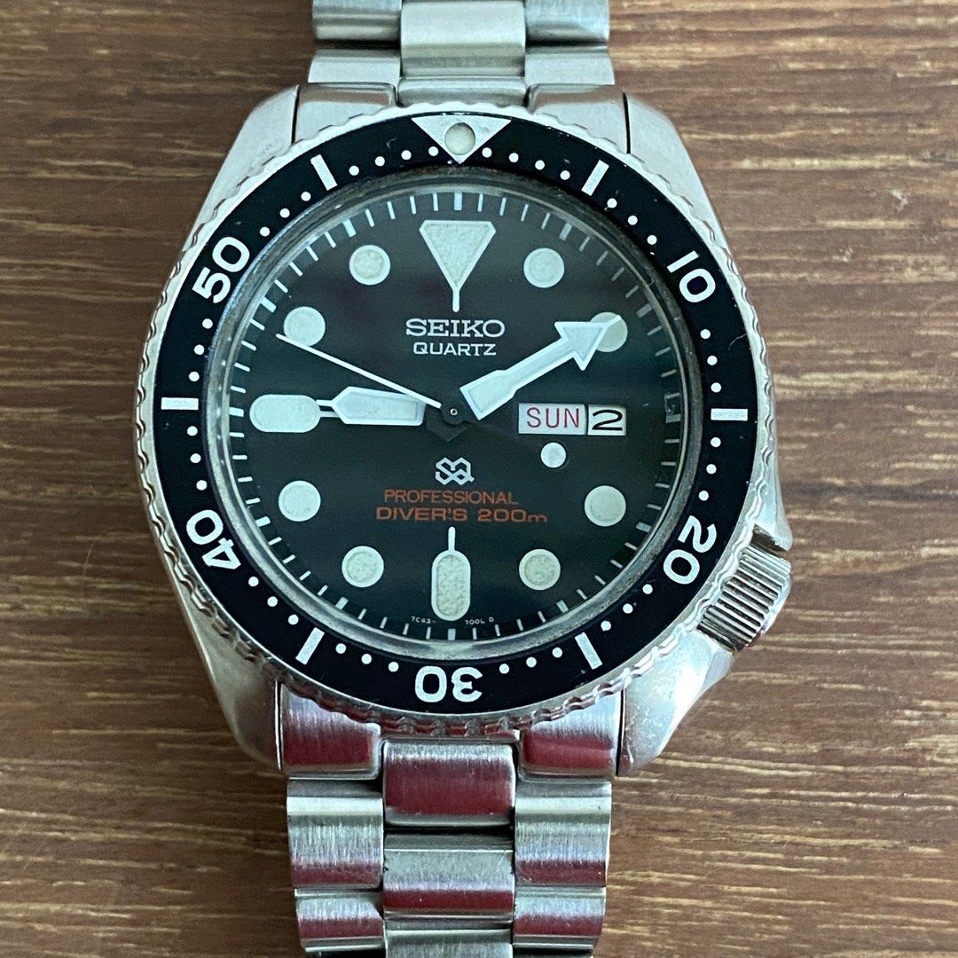 Vintage Seiko 7C43 7000 Quartz Professional Diver 200m SQ Dial