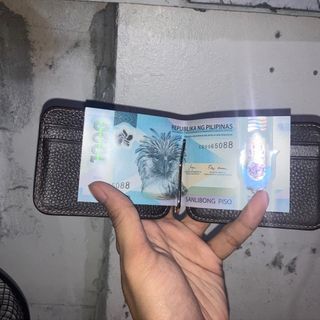 Seiko Wallet Genuine Leather Money Cash Clip 1605