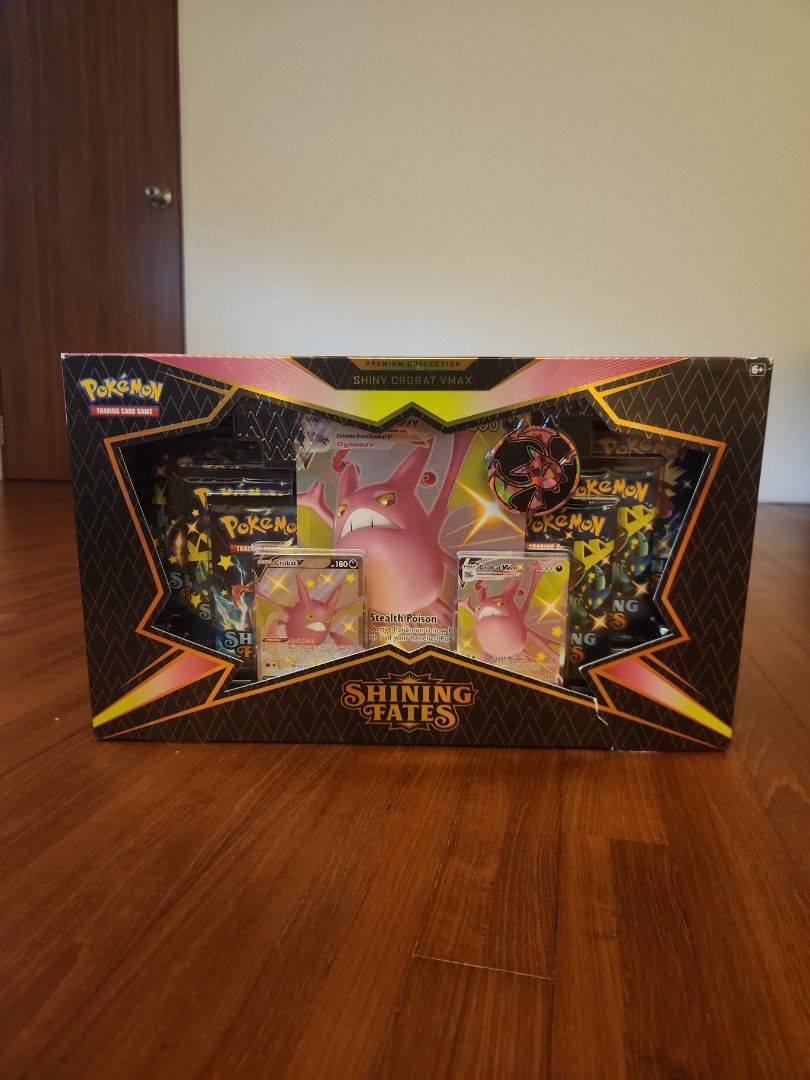 Shining Fates Premoum Collection - Shiny Crobat VMAX, Hobbies & Toys, Toys  & Games on Carousell