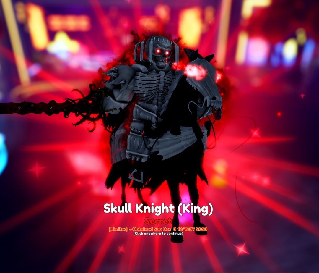 AA Anime Adventures Skull Knight (King) EVO, Video Gaming, Gaming  Accessories, In-Game Products on Carousell