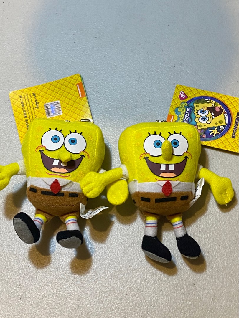 Spongebob mini plush keychain Hobbies Toys Toys Games on Carousell
