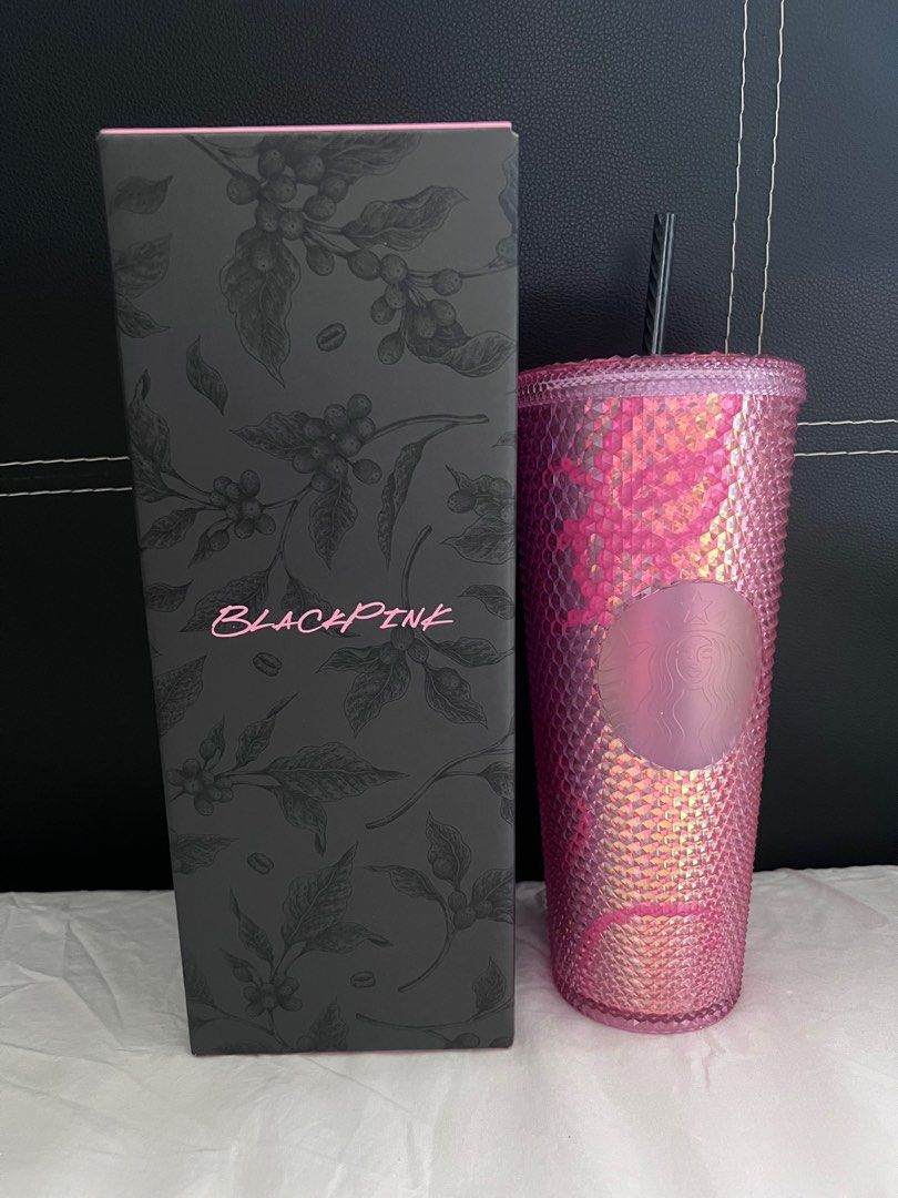 Blackpink Starbucks Pink Bling Cold Cup 24oz Jisoo, Hobbies & Toys