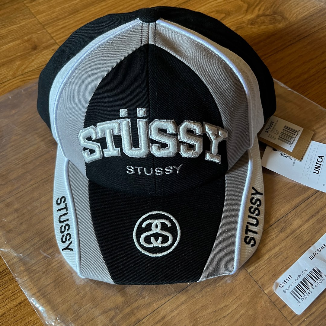 在庫限りッ！アウトレット Stussy LOW PRO SOUVENIR STRAPBACK Black