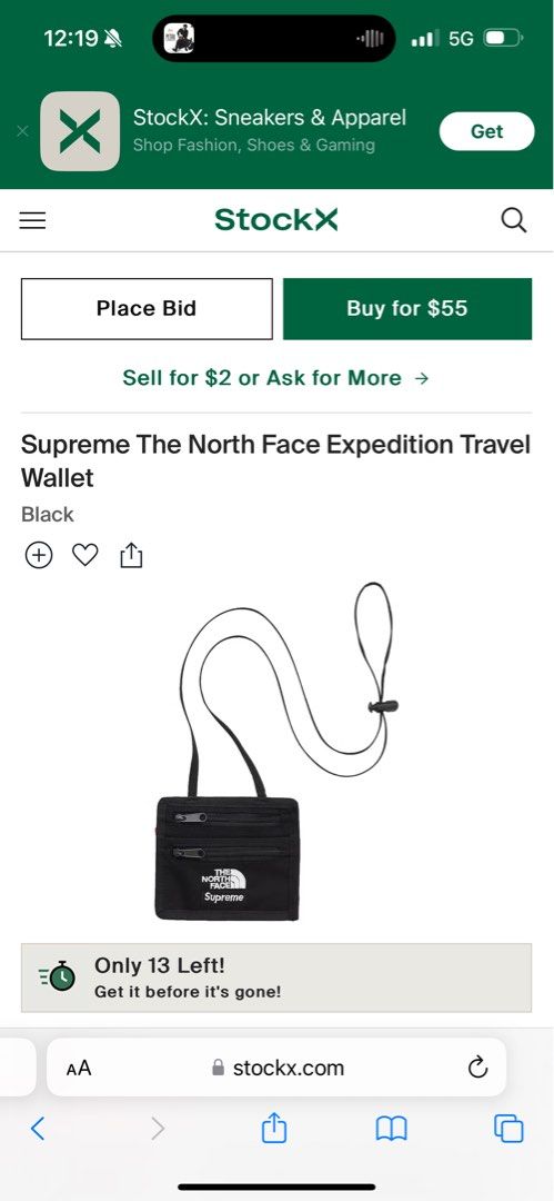 Supreme The North Face Expedition Travel Wallet Men s Fashion
